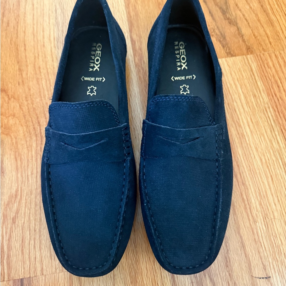 Geox Men's Dark Blue Slip-On Loafers